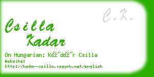 csilla kadar business card